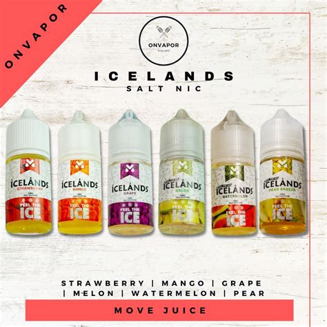 Jual Icelands Ice Lands Salt Nic Liquid By Move Juice Melon