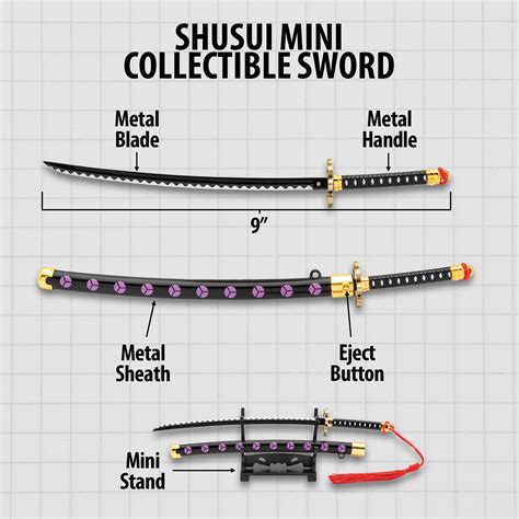 Shusui Sword Mini Collectible 9" with Scabbard