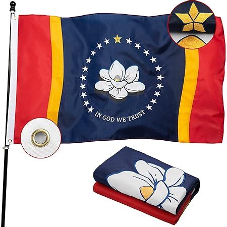 Amazon Jayus Ply D New Mississippi Ms State Magnolia Flag X