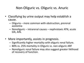 Approach To Acute Renal Failure Ppt