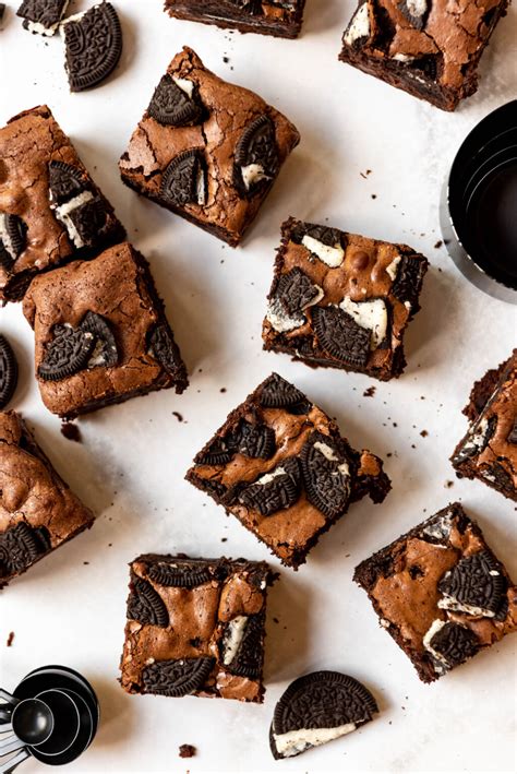 Homemade Fudgy Oreo Brownies Recipe House Of Nash Eats