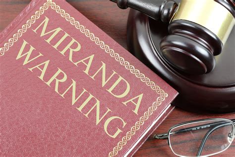 Miranda Warning Free Of Charge Creative Commons Law Book Image