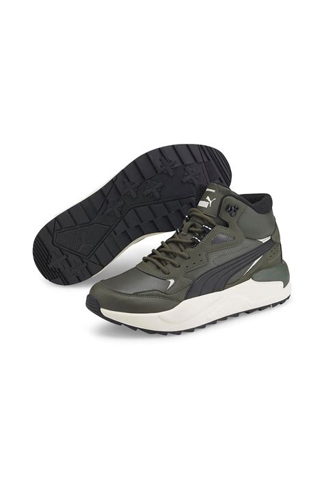 Puma Pantofi Sport Mid High De Piele Cu Garnituri De Piele Ecologica X