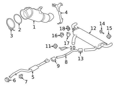 Genuine BMW 18325A0A109 Exhaust Muffler Clamp 18328687428