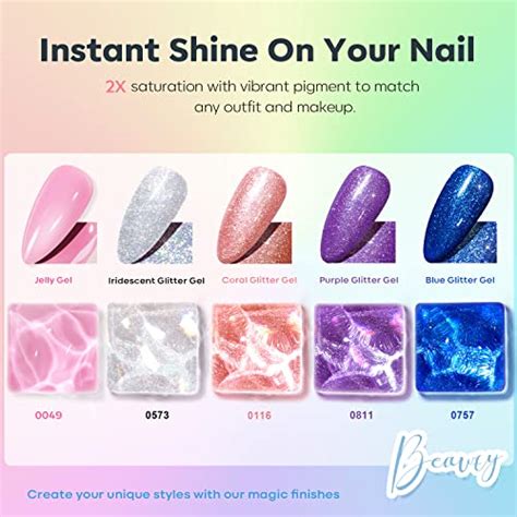 Modelones Bright Gel Nail Polish Kit 24 Pcs 7ML Summer Neon 20 Colors Set Hot Pink Green