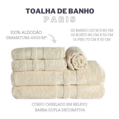 Jogo De Toalha De Banho Pe As Gigante Paris Banh O Hipoalergenica Nude Madeiramadeira