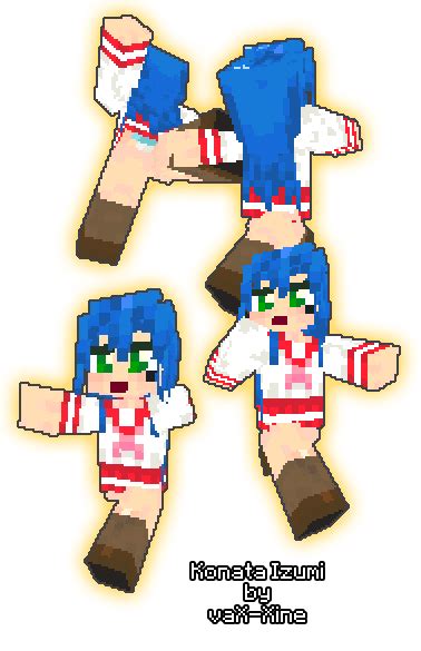 Vax Xine S Minecraft Custom Skins Konata Izumi By Vax Xine