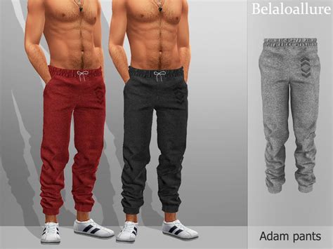 Belal1997 S Belaloallure Adam Pants Sims 4 Male Clothes Sims 4