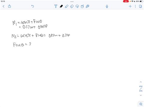 Solved The Lb Cylinder Rests Between The Two Inclined Planes As