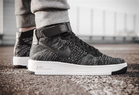 Nike Air Force 1 Ultra Flyknit Mid Oreo 817420 004 Sneaker Bar Detroit