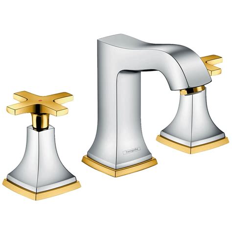 Hansgrohe Metropol Classic Chromegold Optic Basin Mixer Tap 110 W Pop