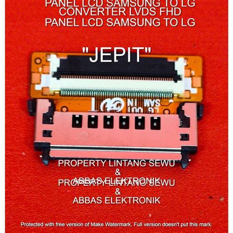 Jual Converter Lvds Pin Fhd Samsung To Lg Konverter Lvds Panel Lcd