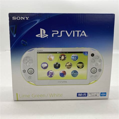 【やや傷や汚れあり】20436∞【1円～】psvita本体 Pch 2000 ライムグリーン×ホワイト 中古品の落札情報詳細 ヤフオク