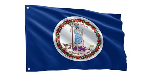 Virginia State Flag, Patriotic Flags, Unique Design Print, USA States ...