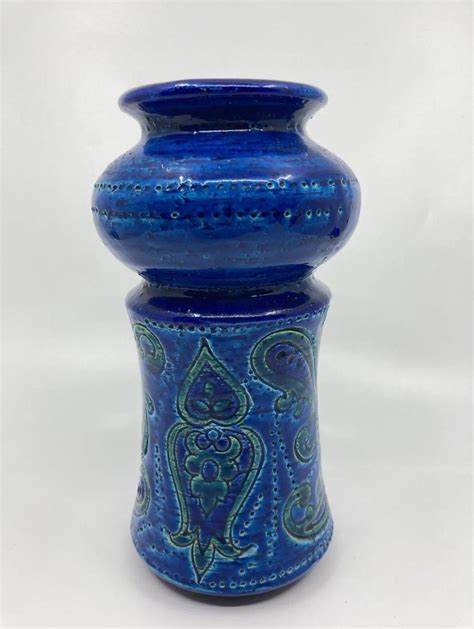 Mid Century Italian Rimini Blue Bitossi Pottery Vase Artofit