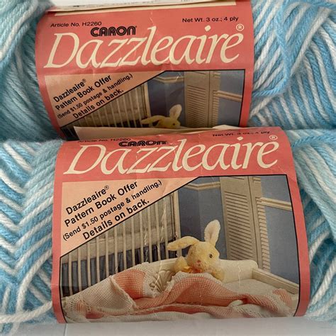 Caron Dazzleaire Yarn Blue Ombre Dye Lot Acrylic Nylon Etsy