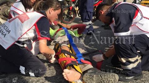 Motociclista Sufre Aparatoso Accidente Sobre La Avenida Allende El