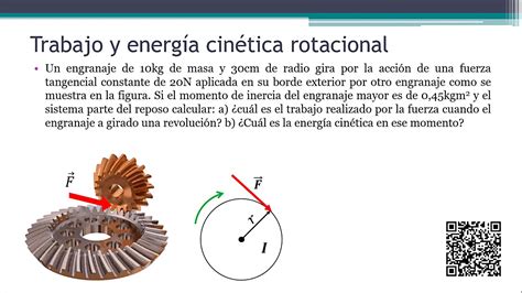 Trabajo Y Energ A Cin Tica Rotacional Ejercicios Resueltos N Trabajo