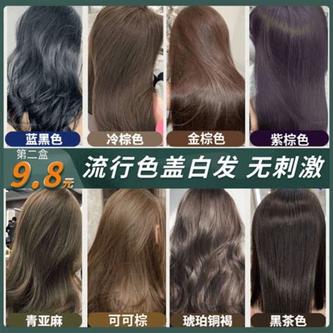 Hair Dye 2023 Popular Color Cover White Hair Cream Plant Natural Dark ...