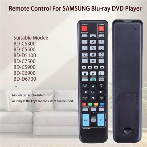 Adequado Para Samsung BD C5300 BD C5500 BD D5100 Bd Blu Ray Dvd Player