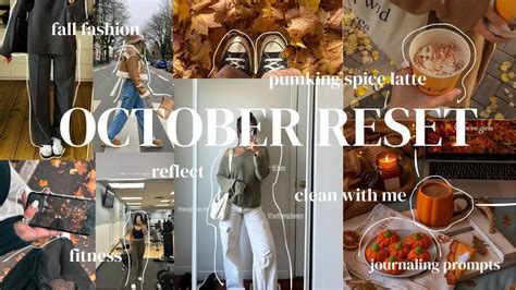 October Monthly Reset Goal Setting Budgeting Deep Cleaning