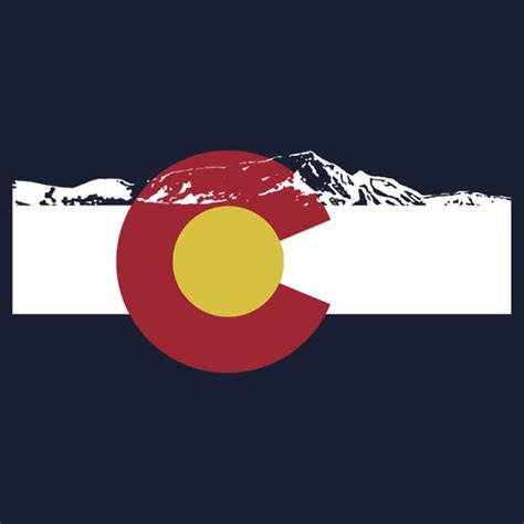 Rocky Mountains Colorado Flag T Shirts And Hoodies By Flagsilhouettes