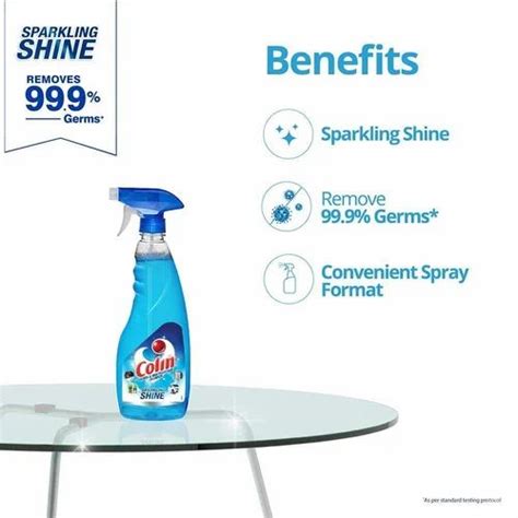 Trigger Spray Blue 500ml Colin Glass Cleaner Packaging Type Bottle At Rs 73bottle In Ghaziabad