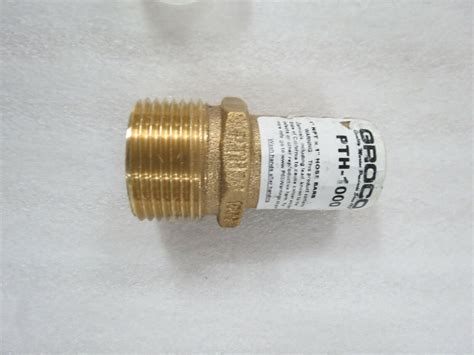 GROCO BRONZE PIPE To HOSE FITTING 1 NPT X 1 HOSE BARB PTH 1000 EBay