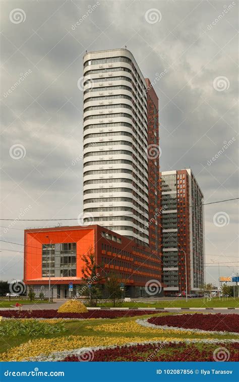 Modern architecture. stock photo. Image of apartment - 102087856