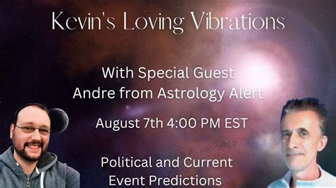 Special Guest Astrologer Andre Kahr From Astrology Alert Political And