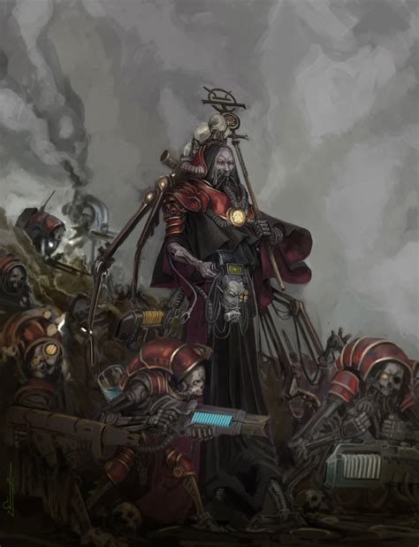 Tech Priest With Minions By Nictanova On Deviantart