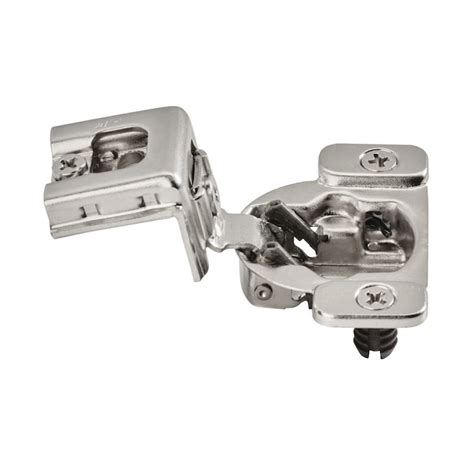 Amerock 105 Degree 1 14 In Overlay Concealed Self Closing Nickel Cabinet Hinge 2 Pieces In