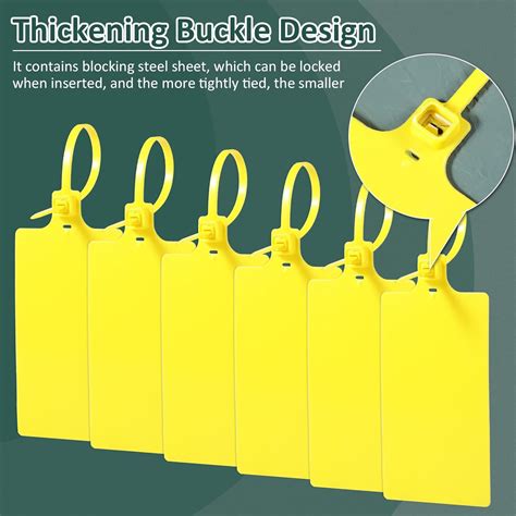 200 Pieces Plastic Seals Shipping Tags Logistics Use Big Sign Tie Large