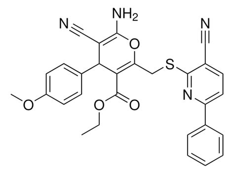 ETHYL 6 AMINO 5 CYANO 2 3 CYANO 6 PHENYL 2 PYRIDINYL SULFANYL METHYL