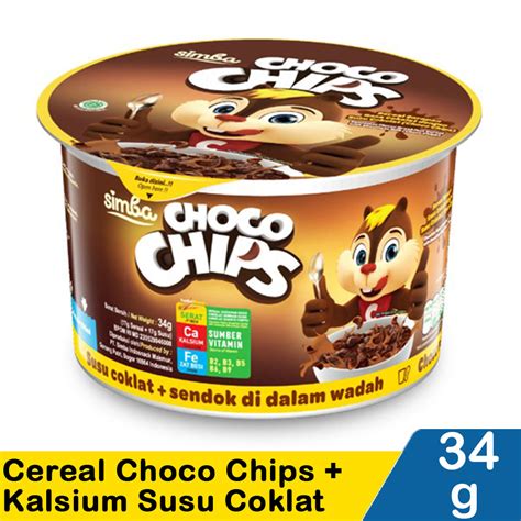 Simba Cereal Choco Chips Kalsium Susu Coklat Cup G Klikindomaret