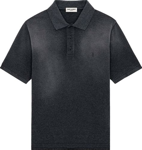 Buy Saint Laurent Cassandre Polo Shirt Grey White 751102 Y37hc 1406 Goat