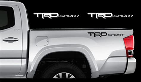 Trd Sport Decals Toyota Tundra Tacoma Truck Bed Vinyl Stickers X2 2012 2017