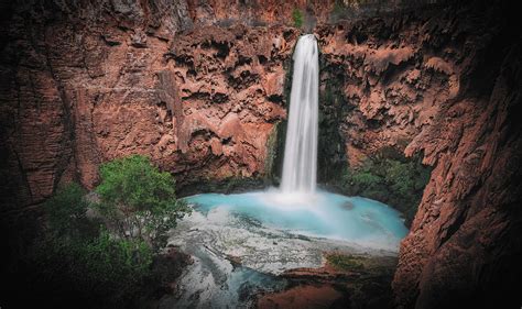 Mooney Falls, Grand Canyon, AZ Photograph by Ryan Kelehar - Pixels