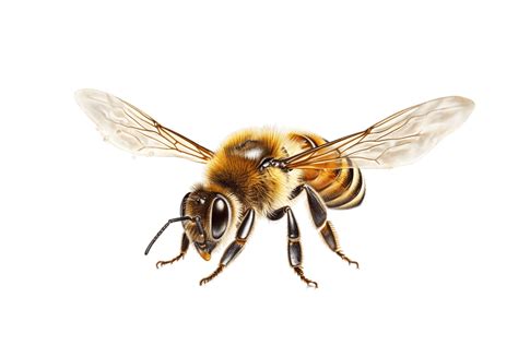 Honey bee isolated on transparent background. AI 24516689 PNG