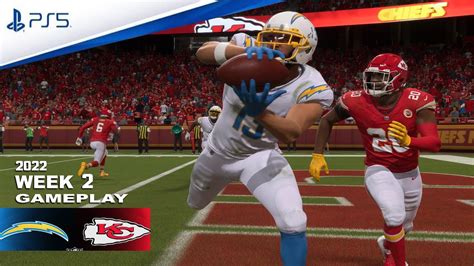 Los Angeles Chargers Vs Kansas City Chiefs Week 2 2022 Gameplay