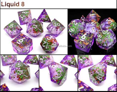 Rpg Dice For Role Playing Table Game Polyhedral Resin Dnd Dice Set