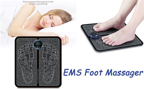 Ems Foot Massagerfolding Portable Feet Massage Machineelectronic Muscle Stimulatior Massage