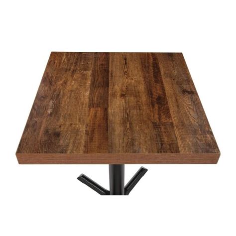 Plateau De Table Carr Bolero Effet Bois Vieilli Cm Achat Vente