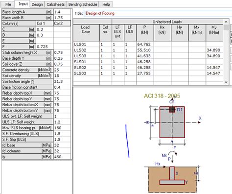 Soil Bearing Pressure Cals For Footing Design Structural Engineering