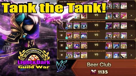 How To Tank These Lightanddark Defenses In Top Tier G3 Guild War Summoners War Youtube