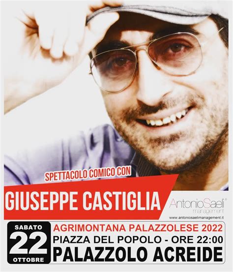 Giuseppe Castiglia A Palazzolo Acreide Ottobre Agrimontana