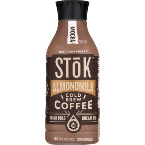 Stōk Stok Almondmilk Mocha Cold Brew Coffee 48 Fl Oz From Safeway Instacart