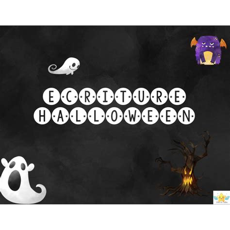 écriture Halloween