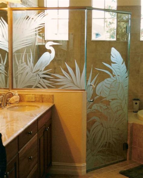 Showers Etched Shower Glass Etched Glass Etched Glass Design By Premier Etched Glass