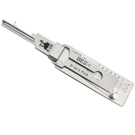 Lishi BE2 7 SFIC Best A Keyway 7 Pin 2 In 1 Pick Decoder